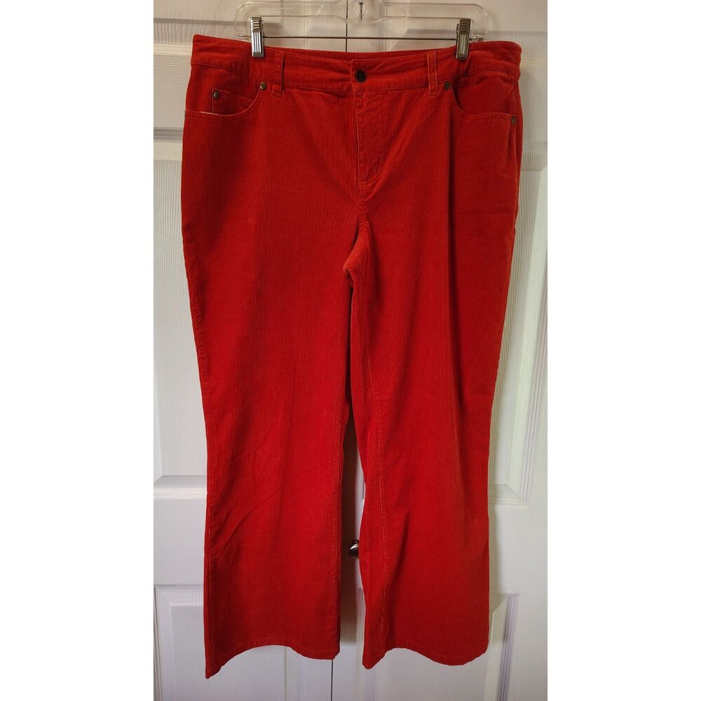 Chadwicks of Boston Red Pants Petite 16P Straight Leg